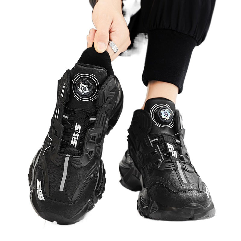 Rotating Button Men's Shoes