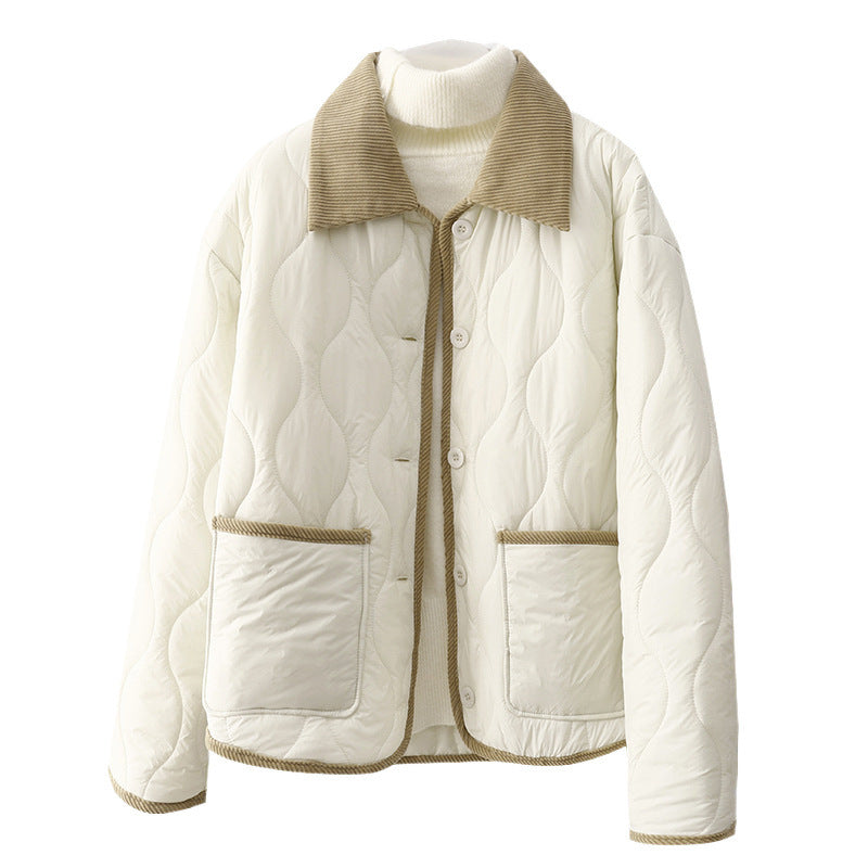 Plaid cotton coat for Women