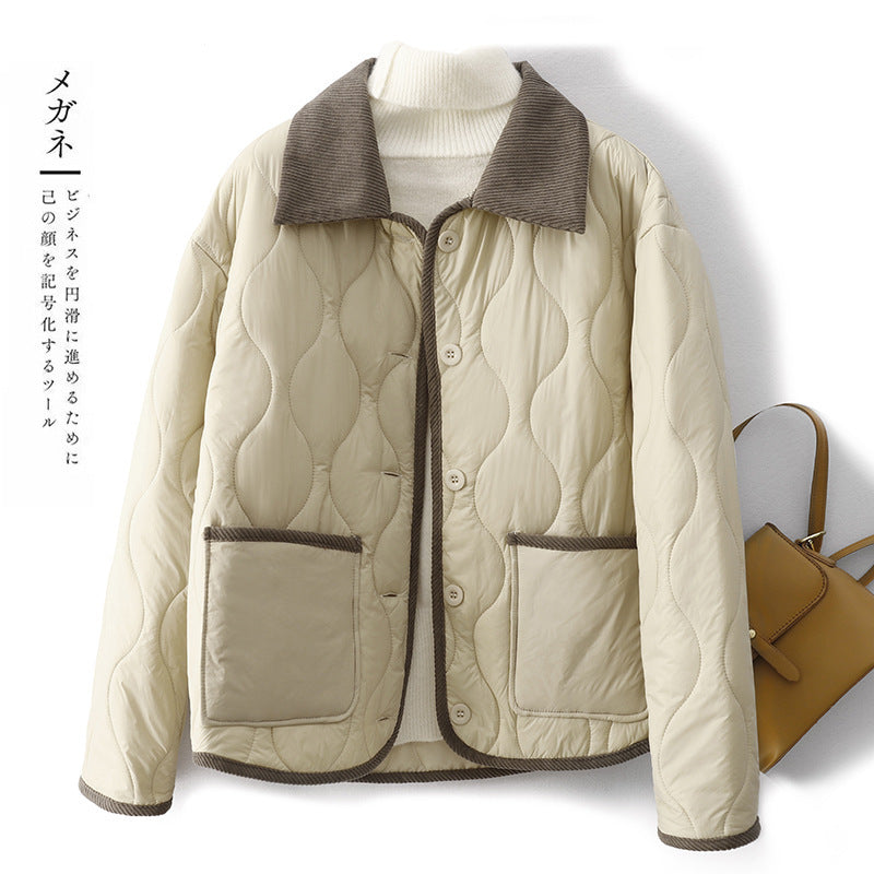 Plaid cotton coat for Women