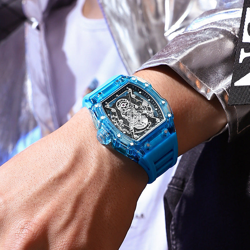 Hollow Mechanical Watch Men's Transparent Waterproof Premium Watch