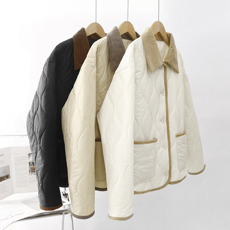 Plaid cotton coat for Women