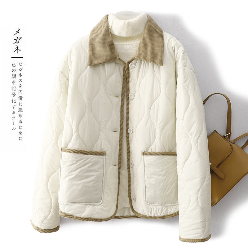 Plaid cotton coat for Women