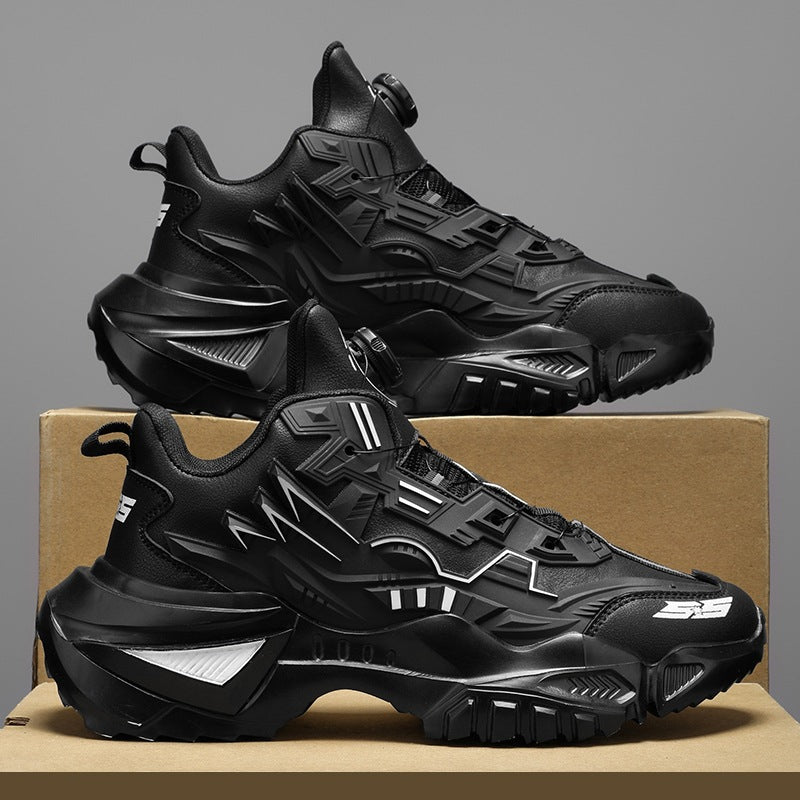 Rotating Button Men's Shoes