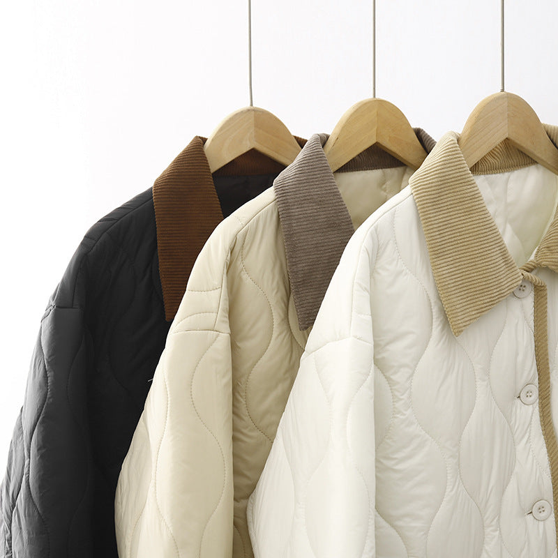 Plaid cotton coat for Women