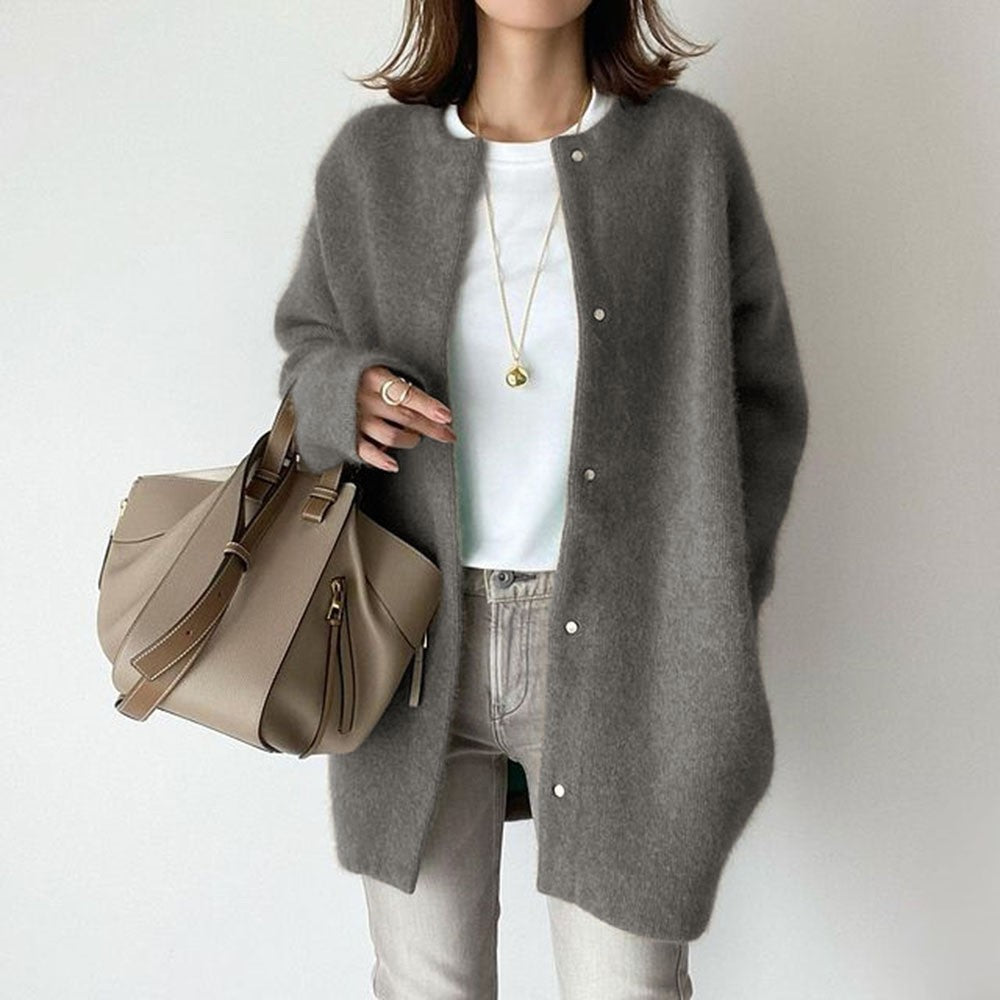 Soft Mink Wool Cardigan for Women