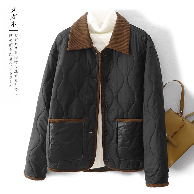 Plaid cotton coat for Women