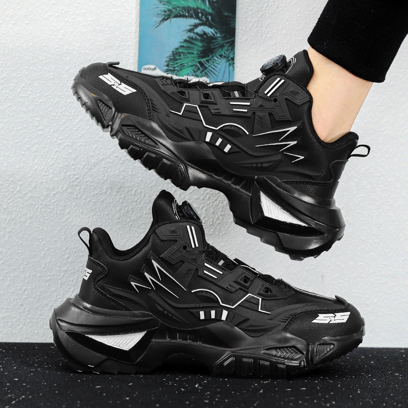 Rotating Button Men's Shoes