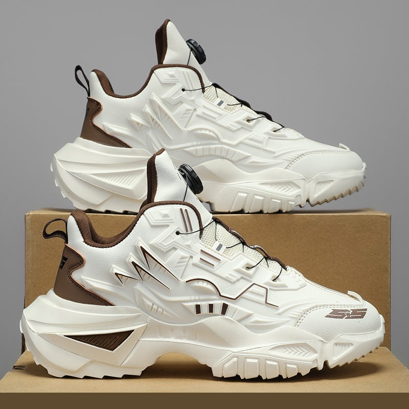 Rotating Button Men's Shoes